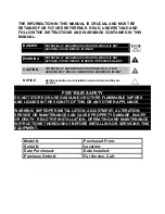 Preview for 2 page of Lang ECOF-C-CN Installation, Operation And Maintenance Instructions