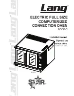 Preview for 1 page of Lang ECOF-C Installation And Operation Instructions Manual