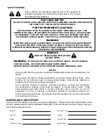 Preview for 2 page of Lang ECOH-C3VCN Assembly, Installation And Operation Instructions