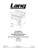 Предварительный просмотр 1 страницы Lang FCOF-AT Installation, Operation And Maintenance Instructions