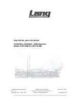 Lang G36T-NJBX Installation Operation & Maintenance preview