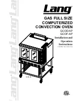 Предварительный просмотр 1 страницы Lang GCOD-AP Installation And Operation Instructions Manual