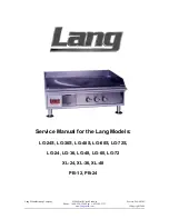 Lang LG-24 Service Manual preview