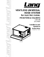 Preview for 1 page of Lang LVC-46 Installation And Operation Instructions Manual