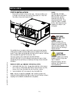 Preview for 17 page of Lang LVC-46 Installation And Operation Instructions Manual