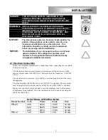 Preview for 9 page of Lang PANE BELLA PB-24-6 Installation & Operation Manual