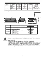 Preview for 5 page of Lang PaneBella Fresco PBF12G Installation And Operation Instructions Manual