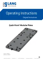 Preview for 1 page of Lang Quick-Point 85710 Operating Instructions Manual