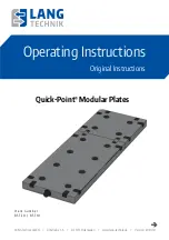 Предварительный просмотр 1 страницы Lang Quick-Point 85710 Operating Instructions Manual