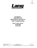 Lang RTC36A-480VM Installation, Operation And Maintenance Instructions preview