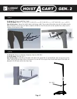 Предварительный просмотр 9 страницы Lange Originals Hoist A Cart GEN. 2 Assembly Instructions Manual