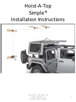 Предварительный просмотр 2 страницы Lange Originals Hoist-A-Top Simple Installation Instructions Manual