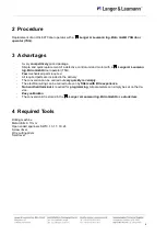 Preview for 6 page of Langer & Laumann Otis 6970 User Manual