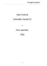 Langer & Laumann Schindler Varidor10 User Manual предпросмотр