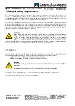 Preview for 6 page of Langer & Laumann TSG 400 Operating Instructions Manual