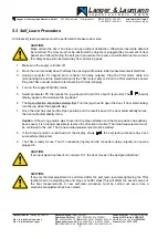 Preview for 14 page of Langer & Laumann TSG 400 Operating Instructions Manual