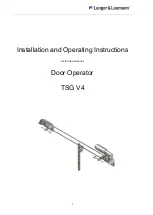 Langer & Laumann TSG V4 Installation And Operating Instructions Manual preview
