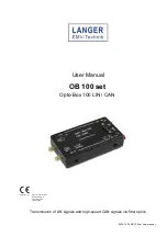 LANGER EMV-Technik OB 100 set User Manual предпросмотр