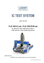 Предварительный просмотр 1 страницы Langer FLS 106 IC User Manual