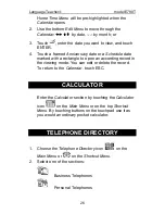 Preview for 26 page of Language Teacher E780T User Manual