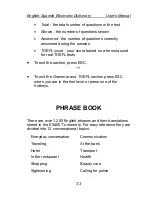 Preview for 33 page of Language Teacher ES400T User Manual