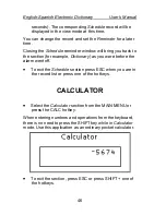 Предварительный просмотр 46 страницы Language Teacher ES400T User Manual