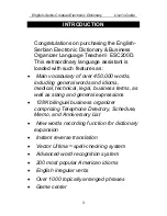 Preview for 3 page of Language Teacher ESC200D User Manual