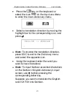 Preview for 21 page of Language Teacher ESC200D User Manual