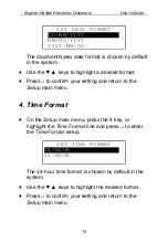 Preview for 13 page of Language Teacher EY200D User Manual