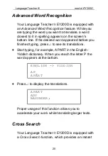 Preview for 20 page of Language Teacher EY200D User Manual