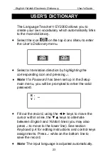 Preview for 23 page of Language Teacher EY200D User Manual