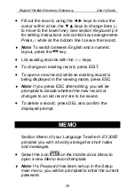 Preview for 29 page of Language Teacher EY200D User Manual