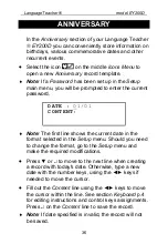 Preview for 36 page of Language Teacher EY200D User Manual