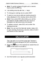 Preview for 37 page of Language Teacher EY200D User Manual