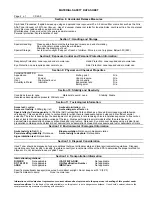 Предварительный просмотр 2 страницы Lanier 480-0081 Material Safety Data Sheet