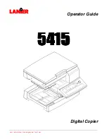 Lanier 5415 Operator'S Manual preview