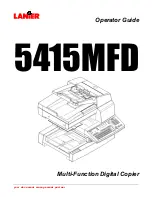 Lanier 5415MFD Operator'S Manual preview