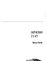 Lanier AP4510 Setup Manual preview