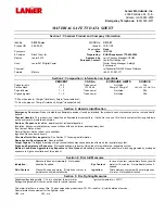 Lanier CP- 341 Material Safety Data Sheet preview