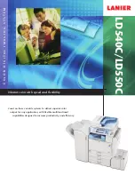 Preview for 1 page of Lanier LD540C Brochure & Specs