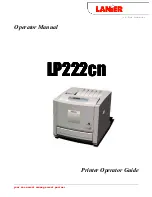 Preview for 1 page of Lanier LP222cn Operator'S Manual