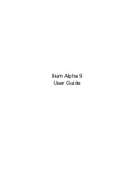 Предварительный просмотр 1 страницы Lanix Ilium Alpha 9 User Manual