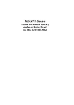 Preview for 1 page of Lanner electronics MB-X71 Series Manual