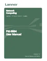 Lanner FW-8894 User Manual preview