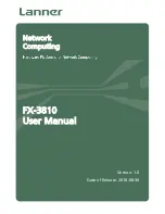 Preview for 1 page of Lanner FX-3810 User Manual