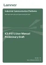 Preview for 1 page of Lanner ICS-P371A User Manual