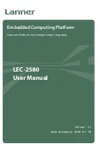 Lanner LEC-2580 User Manual preview