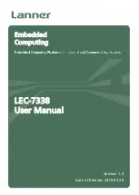 Lanner LEC-7338 User Manual preview