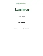 Lanner NCA-1210 User Manual preview