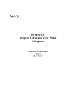 lanry DF6100-EC Operation & Maintenance Manual предпросмотр